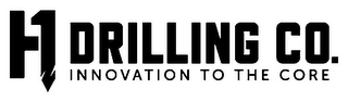 H1 DRILLING CO. INNOVATION TO THE CORE logo