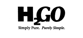 H2 GO SIMPLY PURE. PURELY SIMPLE. logo