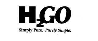 H2 GO SIMPLY PURE. PURELY SIMPLE. logo