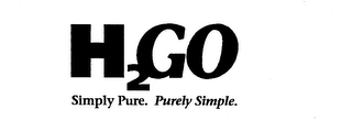 H2 GO SIMPLY PURE. PURELY SIMPLE. logo