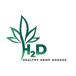 H2D HEALTHY HEMP DOSAGE logo