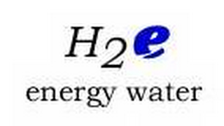H2E ENERGY WATER logo