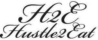 H2E HUSTLE2EAT logo