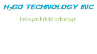 H2GO TECHNOLOGY INC HYDROGEN HYBRID TECHNOLOGY logo