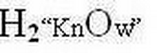H2"KNOW" logo