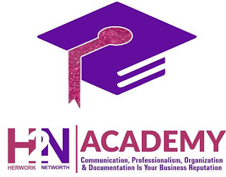 H2N HERWORK NETWORTH ACADEMY COMMUNICATION, PROFESSIONALISM, ORGANIZATION & DOCUMENTATION IS YOUR BUSINESS REPUTATION logo