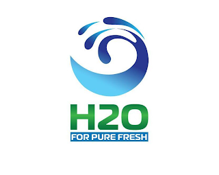 H2O FOR PURE FRESH logo