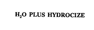 H2O PLUS HYDROCIZE logo