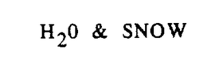 H2O & SNOW logo
