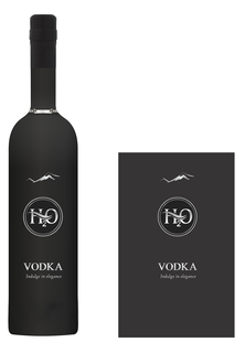 H2O VODKA logo