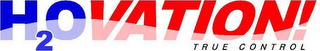 H2OVATION! TRUE CONTROL logo