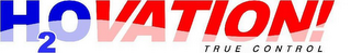 H2OVATION! TRUE CONTROL logo