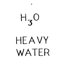 H3O HEAVY WATER logo