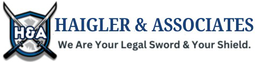 H&A HAIGLER & ASSOCIATES WE ARE YOUR LEGAL SWORD & YOUR SHIELD. logo