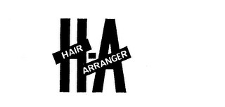 HA HAIR ARRANGER logo
