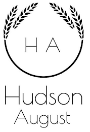 HA HUDSON AUGUST logo