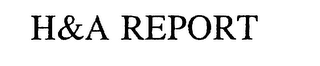 H&A REPORT logo