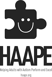 HAAPE HELPING ADULTS WITH AUTISM PERFORM AND EXCEL HAAPE.ORG logo