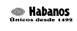 HABANOS UNICOS DESDE 1492 logo
