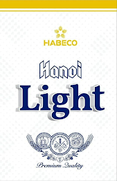 HABECO HANOI LIGHT BREWED FROM FINEST INGREDIENTS SINCE 1890 PREMIUM QUALITY logo