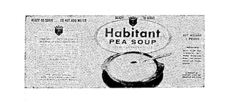 HABITANT PEA SOUP READY TO SERVE DO NOT ADD WATER NET WEIGHT logo