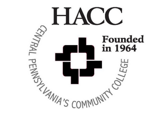 HACC CENTRAL PENNSYLVANIA'S COMMUNITY COLLEGE FOUNDED IN 1964 logo