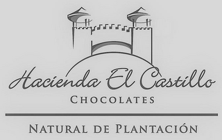 HACIENDA EL CASTILLO CHOCOLATES NATURALDE PLANTACION logo
