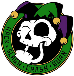 HACK SLASH CRASH BURN logo