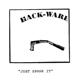 HACK-WARE "JUST SPANK IT" logo