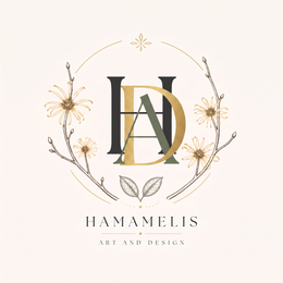 HAD HAMAMELIS ART AND DESIGN logo