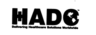 HADC DELIVERING HEALTHCARE SOLUTIONS WORLDWIDE logo