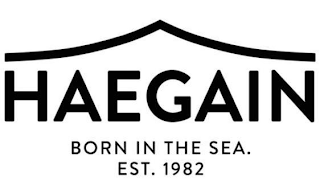 HAEGAIN BORN IN THE SEA. EST. 1982 logo