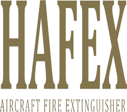 HAFEX AIRCRAFT FIRE EXTINGUISHER logo