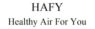 HAFY HEALTHY AIR FOR YOU logo