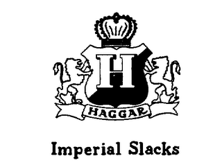 HAGGAR IMPERIAL H SLACKS logo