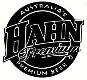 HAHN PREMIUM AUSTRALIA'S PREMIUM BEER logo