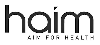 HAIM AIM FOR HEALTH logo