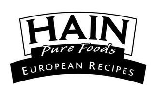 HAIN PURE FOODS EUROPEAN RECIPES logo