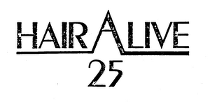HAIR ALIVE 25 logo