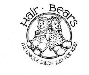 HAIR BEARS THE UNIQUE SALON JUST FOR KIDS! logo