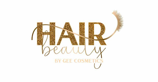 HAIR BEAUTY BY GEE COSMETICS logo