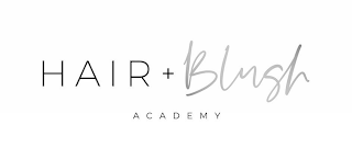 HAIR + BLUSH ACADEMY logo