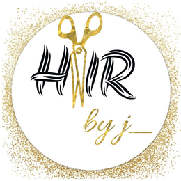 HAIR BY J__ logo