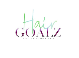 HAIR GOALZ HEALTHY · LONG · STRONG logo