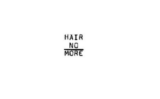 HAIR NO MORE logo
