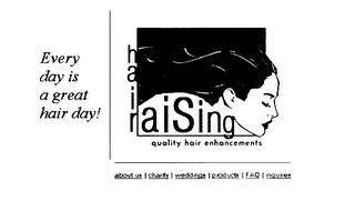 HAIR RAISING QUALITY HAIR ENHANCEMENTS logo