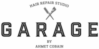 HAIR REPAIR STUDIO GARAGE BY AHMET COBAIN logo