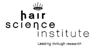 HAIR SCIENCE INSTITUTE LEADING THROUGH RESEARCH logo