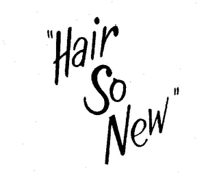 "HAIR SO NEW" logo