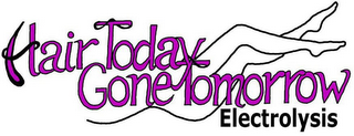 HAIR TODAY GONE TOMORROW ELECTROLYSIS logo